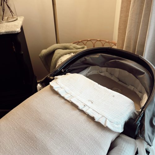 Saco de capazo Beige con embozo de quita y pon